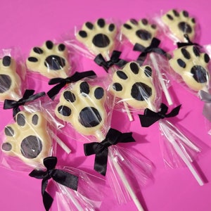 Paw Chocolate Lollies, Paws, Chocolate Lollipop, Lolly, Kids, Sweet Treats, Birthday Treats, Christmas Eve Box, Bag Filler, Birthday Favours