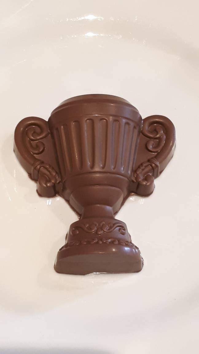 Chocolate Trophy Gold Trophy Winner Cup Chocolate Awards Etsy UK