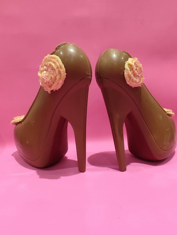 High Heel Chocolate Shoes Unique Handmade Cake Topper Decoration or Gift or  Present - Etsy