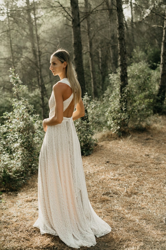 Ivory Lace Wedding Overdress: Champagne Bridesmaid Dress Overlay (size  4-14) - Etsy Ireland
