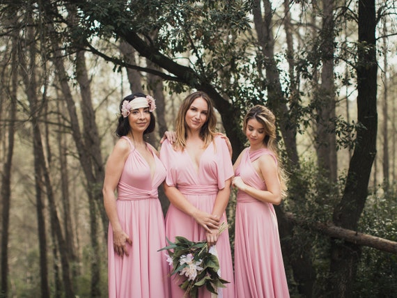 Dark dusty pink clearance dress