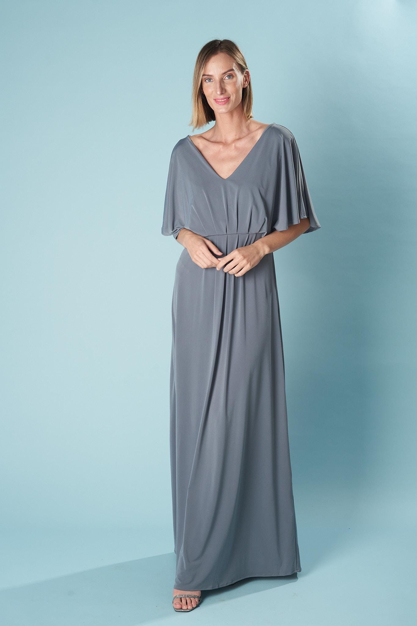 Long Tunic Dress: Soft Stretchy Fabric, Sophisticated Style