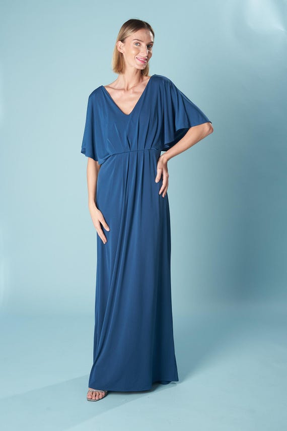 coral bridesmaid dresses with sleeves Mraelune Sweetheart Long Ruffles Long Chiffon Dresses, Color:Glacier neck and back CuffStyle:Double Cuff Strapless Bridal Shower Dress