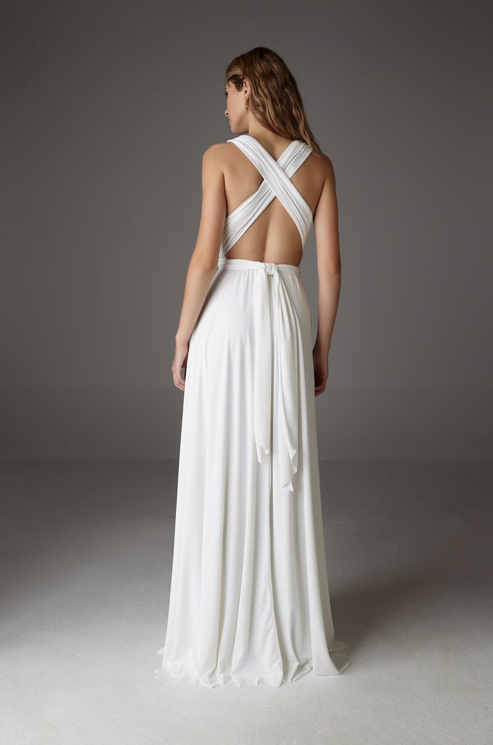 Ivory Infinity Wedding Dress: Convertible Bridesmaid Gown (Fits US 4-14)