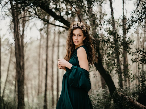 Green Infinity Dress: Jersey Knit Mini With Removable Sleeves - Etsy