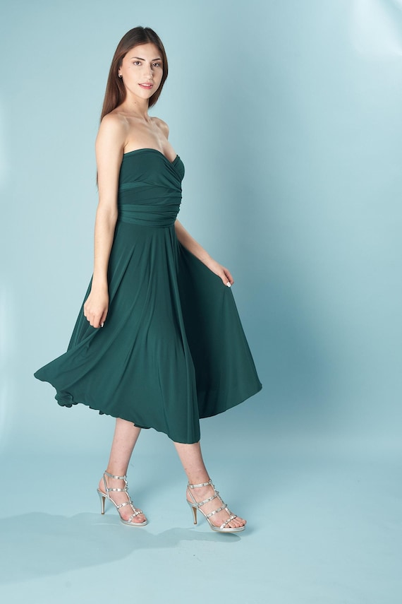 Versatile Wrap Bridesmaid Dress: 100 Styles, Soft Stretch Fabric - Etsy  Australia