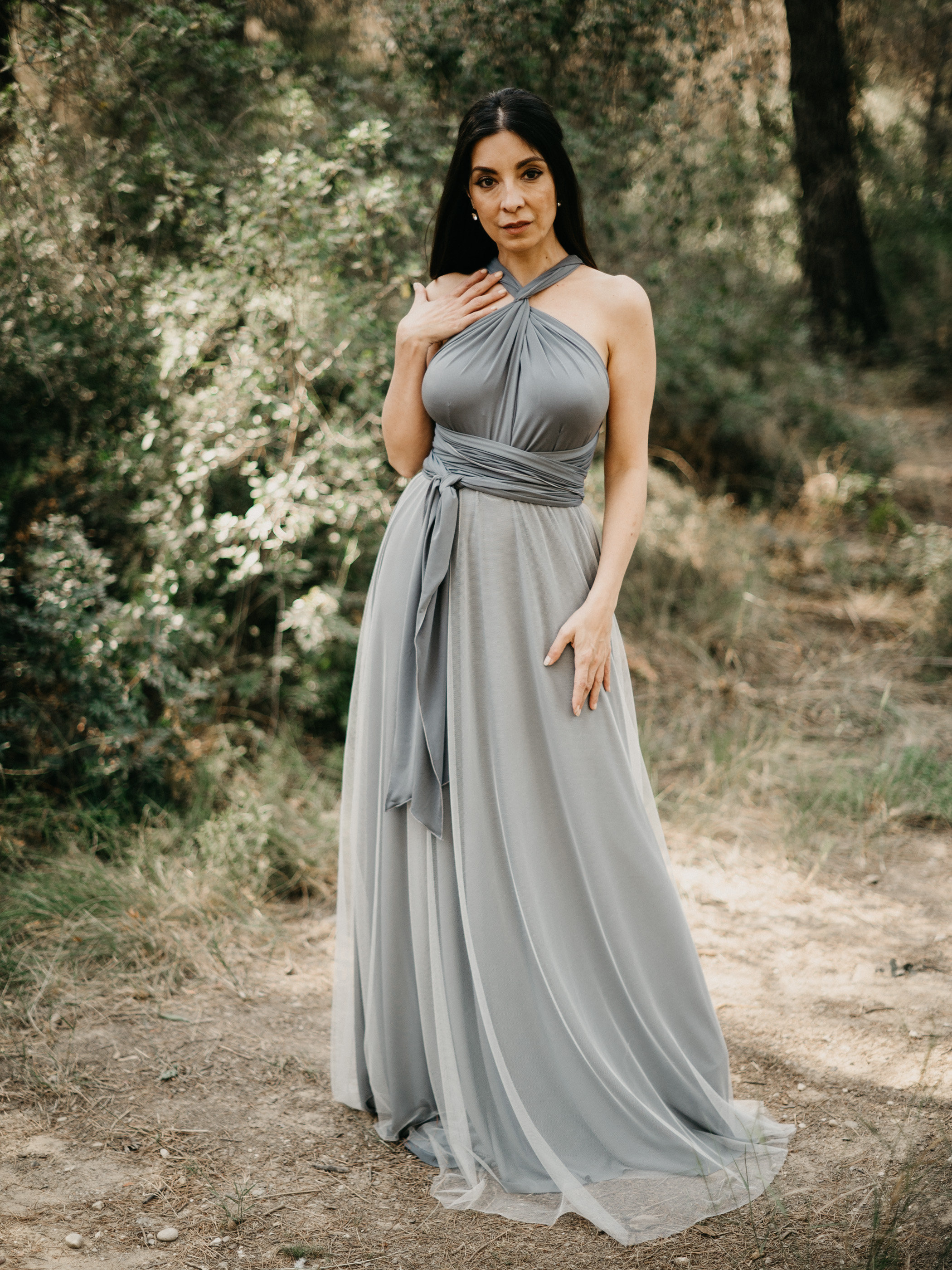 mercury grey dress Arden Dress