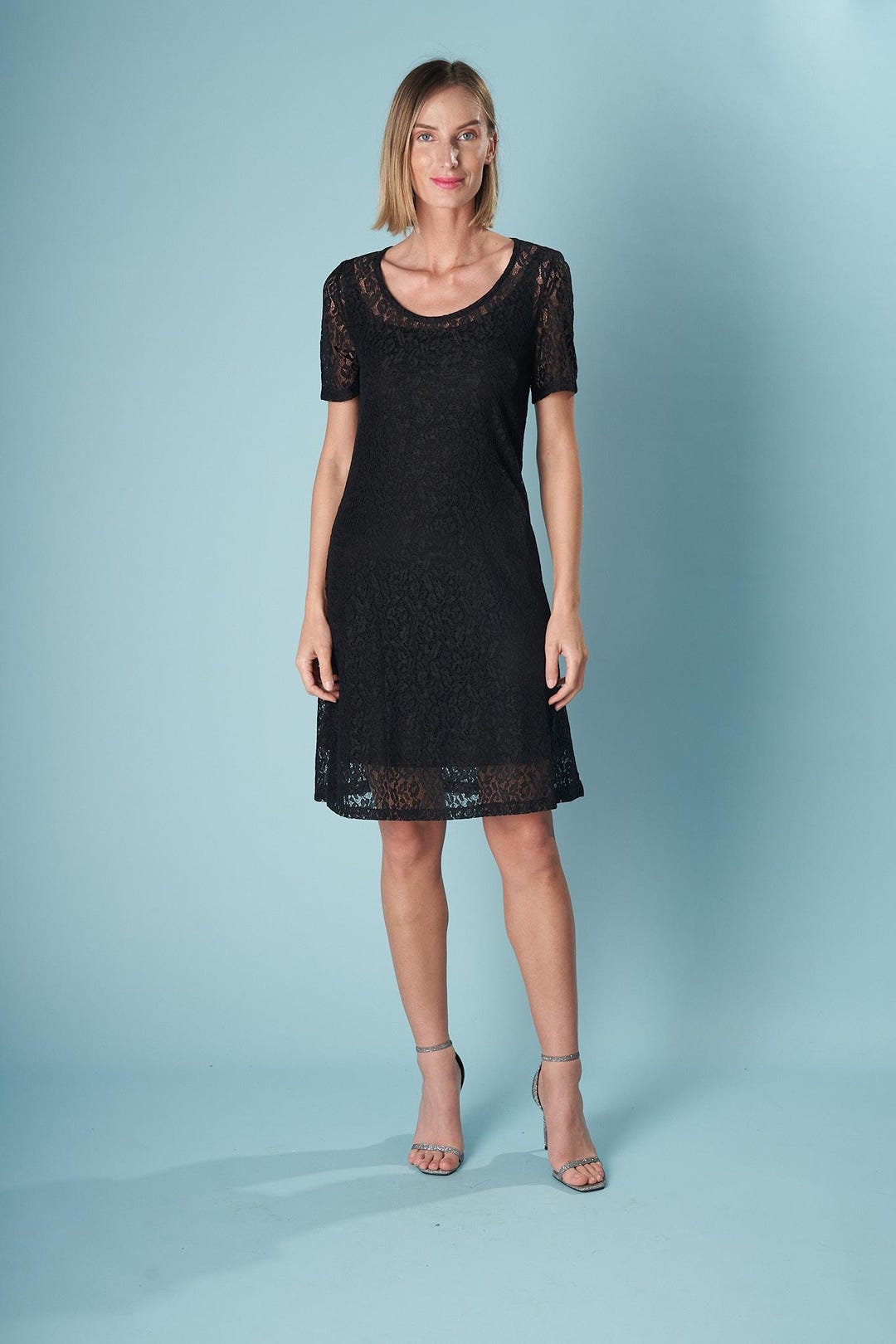 Navy Lace Mini Dress Oliviana Lace Mini Dress WHISTLES Whistles UK