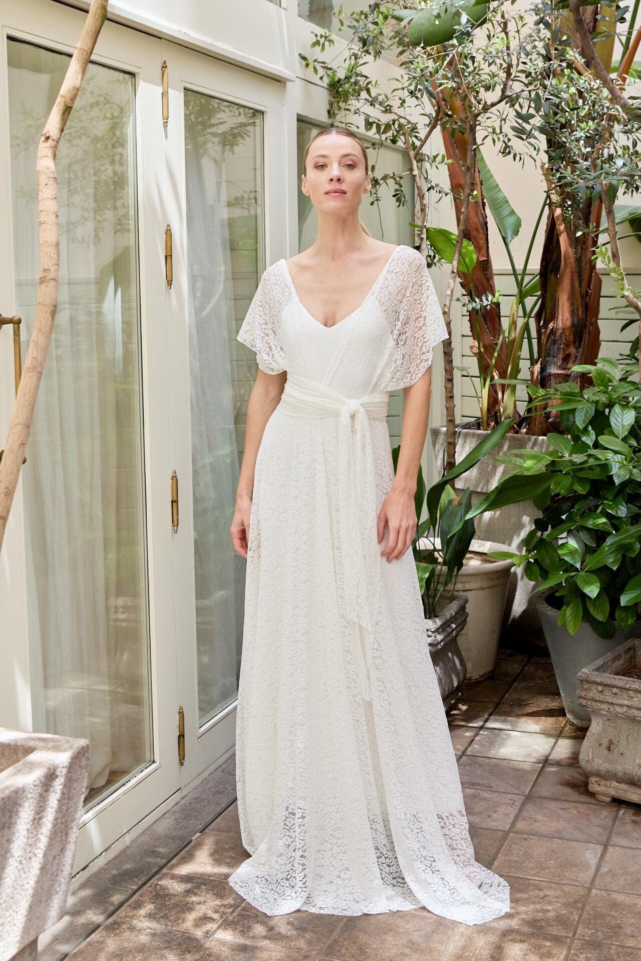 Ivory Lace Wedding Overdress: Bridesmaid Dress Cover Up