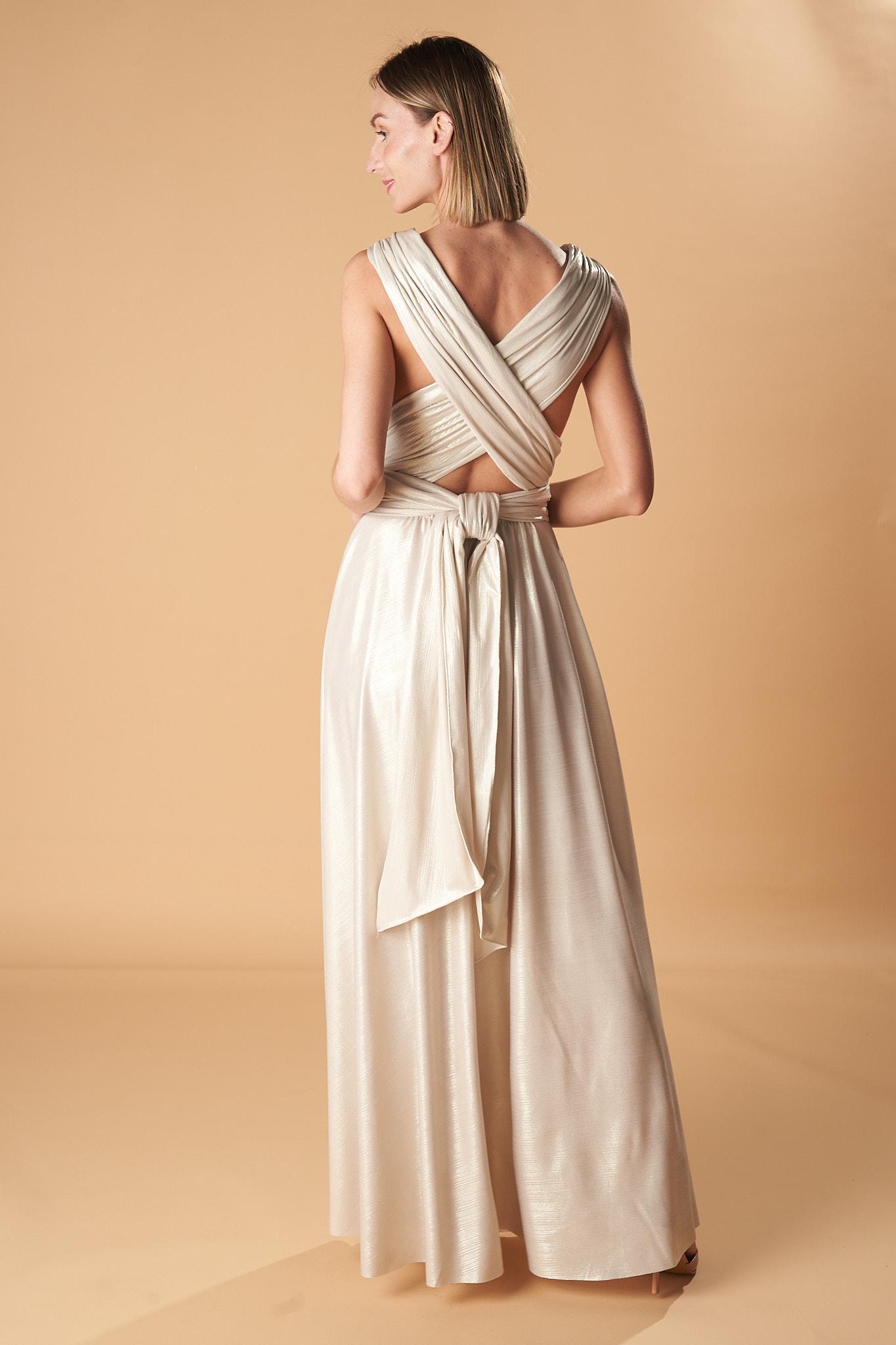 gold multiway dress Classic Multiway Infinity Bridesmaid Dress In Gold - Formal Dresses For Sale