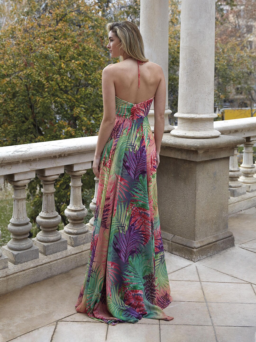 slim fit dress slacks Shante Maxi Dress Natural/Green / M
