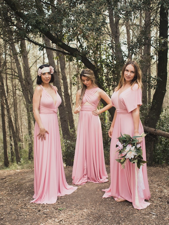 pink dresses for wedding guests