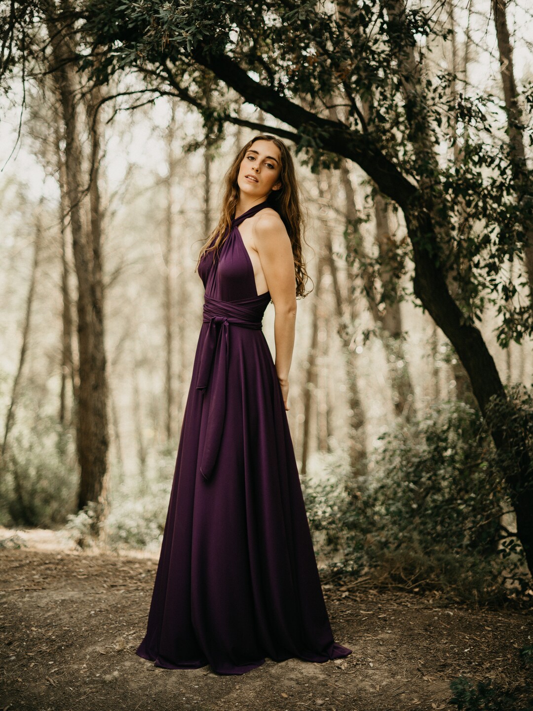 Abito Plum Infinity: abito da damigella d'onore o premaman viola