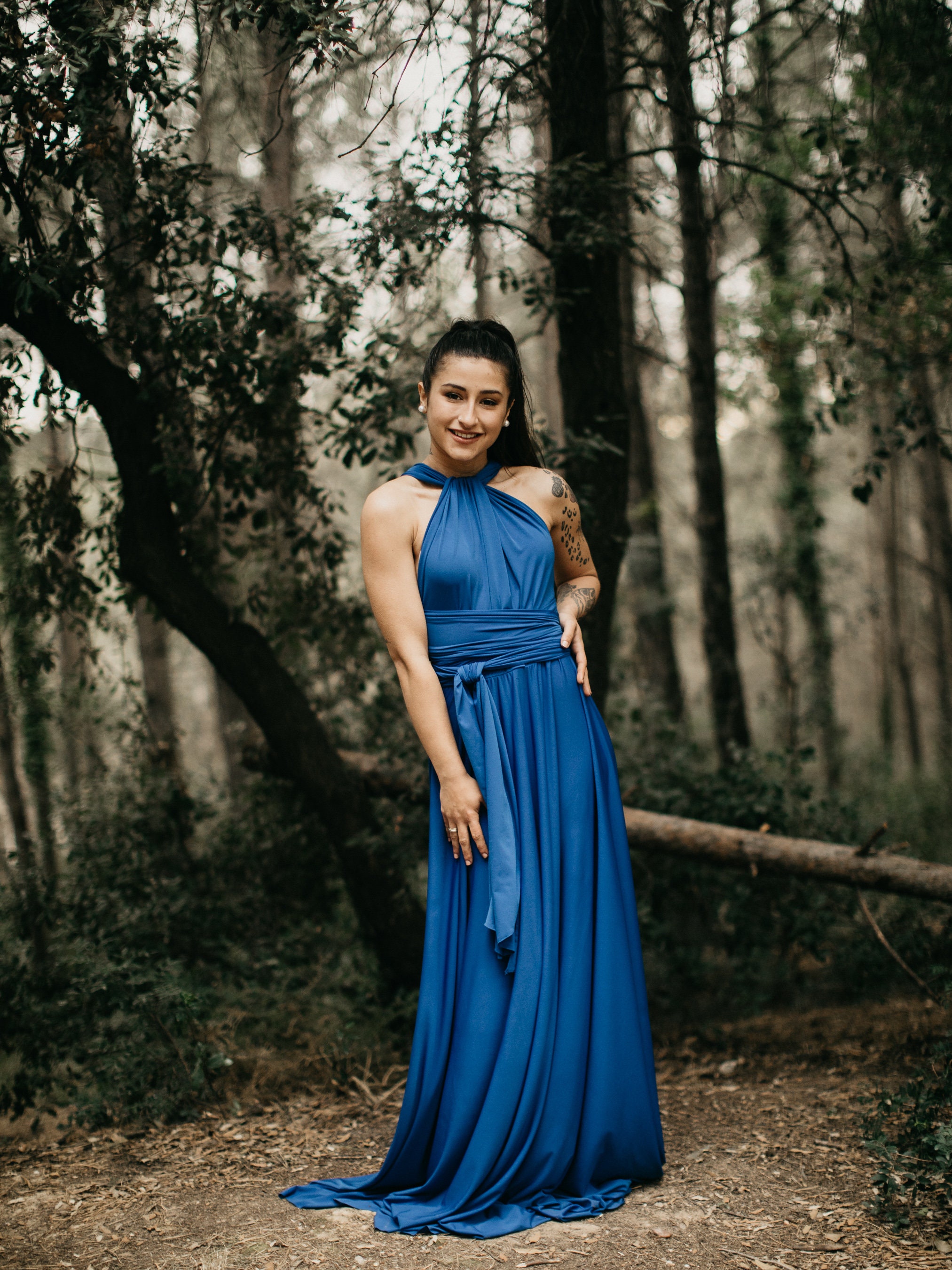 Cobalt Blue Infinity Dress: Convertible Long Bridesmaid Gown - Etsy Cobalt Blue Infinity Dress: Convertible Long Bridesmaid Gown - Etsy