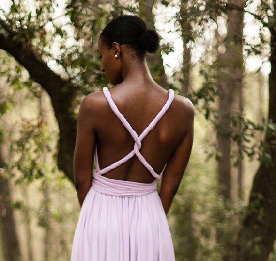 infinity dress light purple Infinity Dress Light Silver Bridesmaid Dresses Silver Grey Silk Wrap Dress, Bridesmaid Dress, Wedding Guest Dress