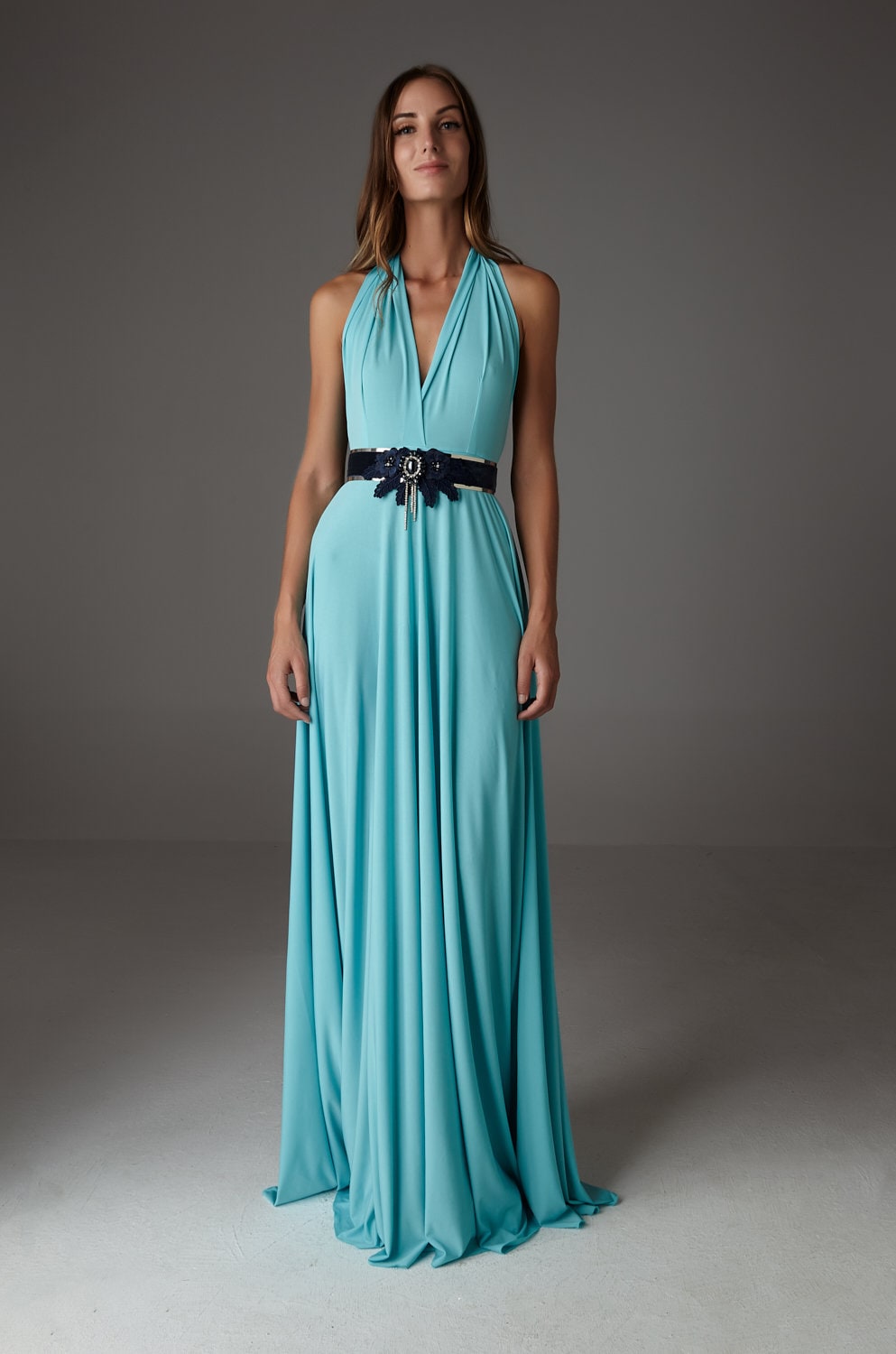 Aquamarine Infinity Wedding Dress Aqua Blue Bridesmaid Dress - Etsy