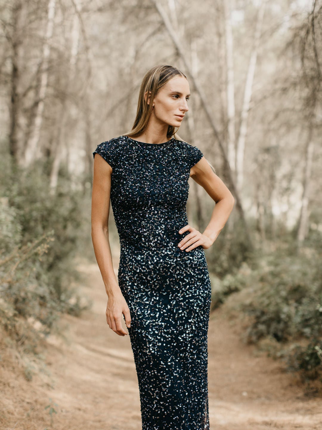 Ocean Blue Evening Gown - Etsy