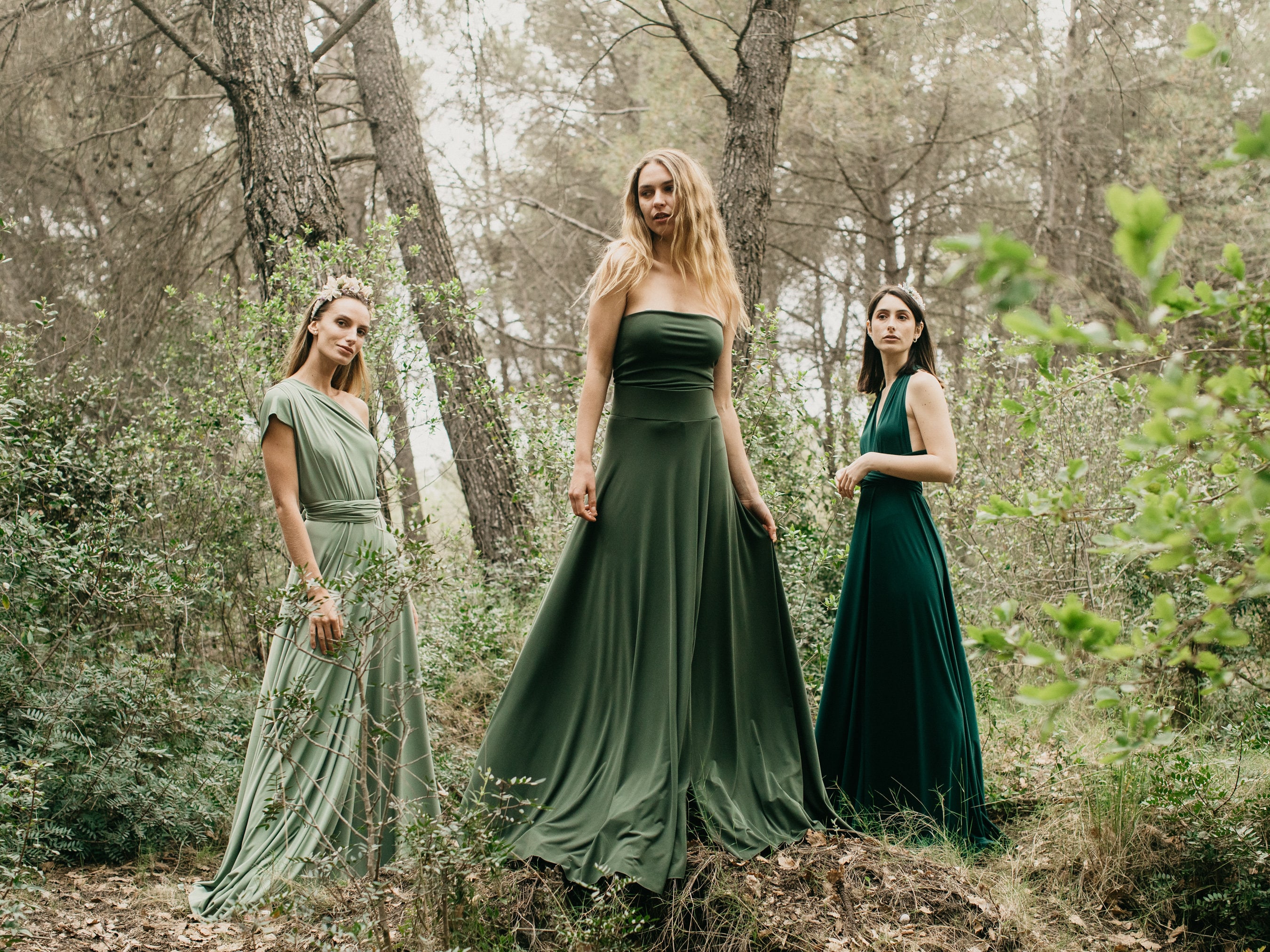 green convertible bridesmaid dress Emerald Green Bridesmaid dress, Emerald Green Infinity Dress prom dress, Convertible dresses Maternity Dress plus size & petite friendly