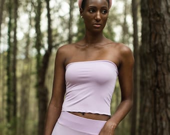 Satin Jersey Bandeau Tube Top : Nahtlos Stretch, 29 Farben