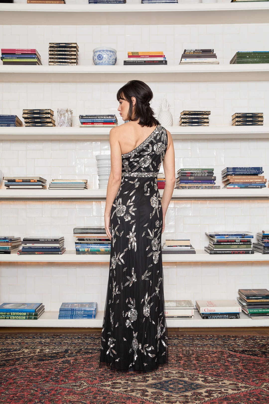 one shoulder black sequin prom dress Black Cut Out One Shoulder Sequin Long Prom Dress FancyVestido