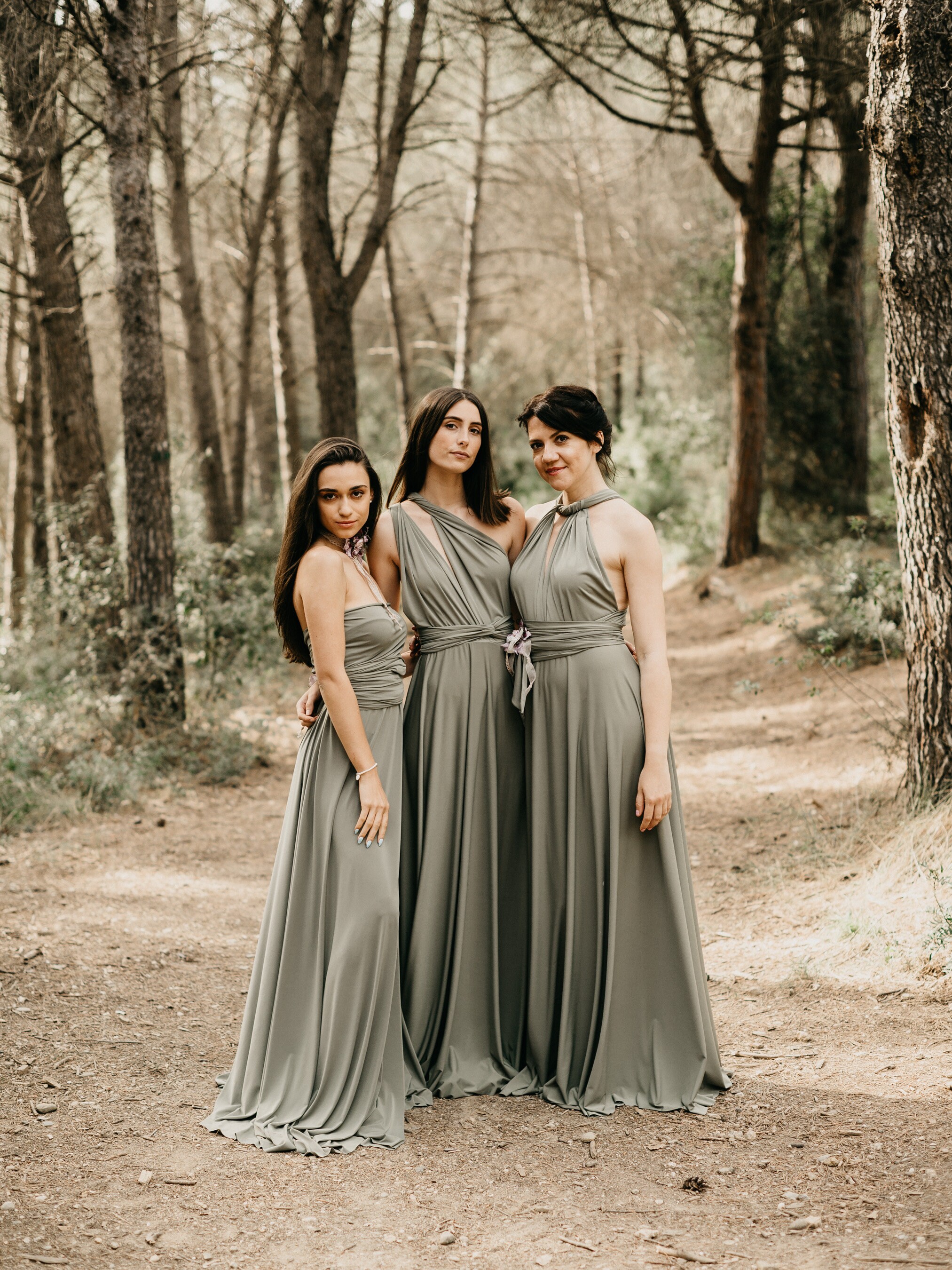 Light Olive Infinity Dress: Moss Green Convertible Bridesmaid Gown - Etsy