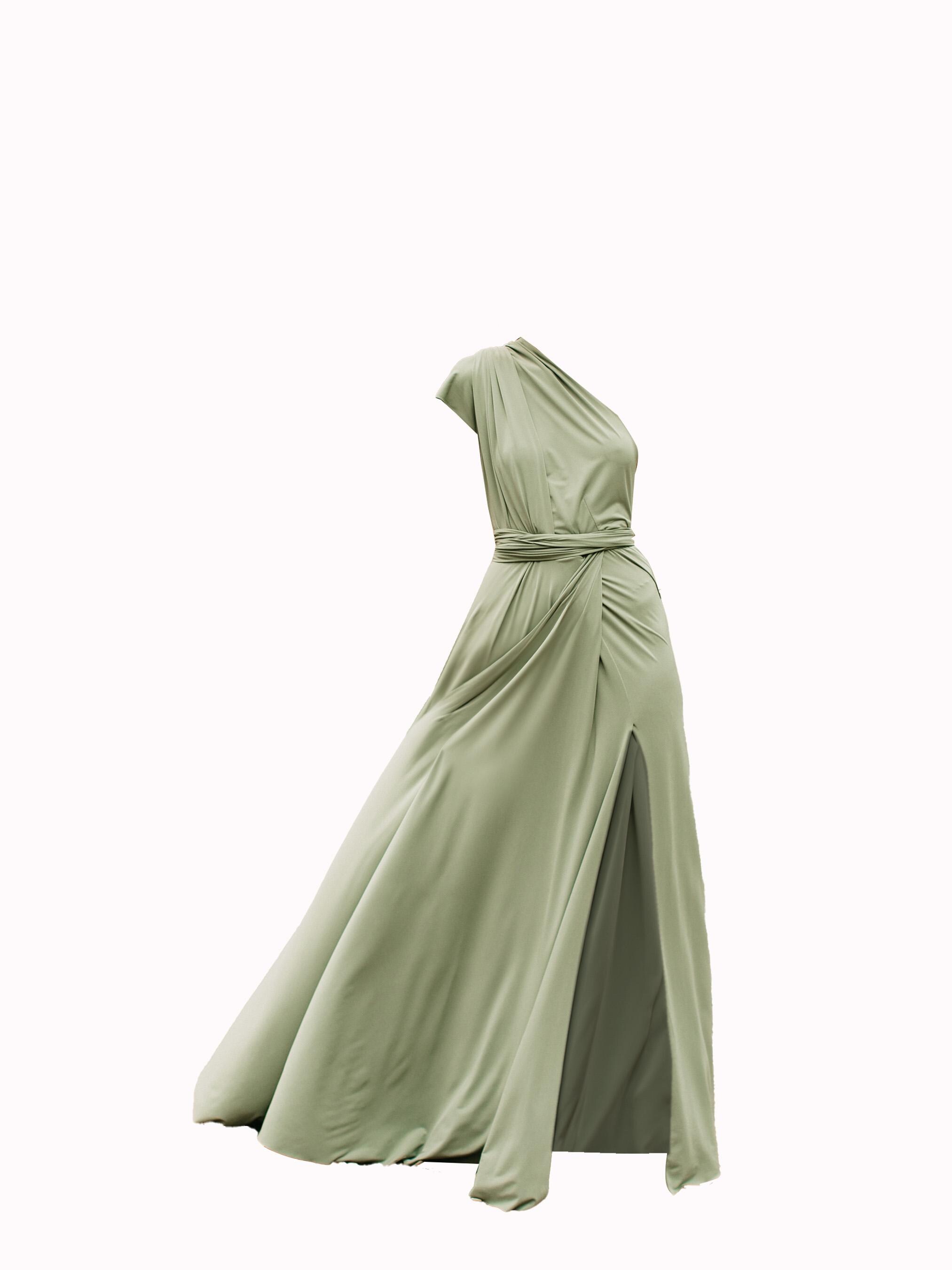 olive green convertible dress Olive Green Convertible Bridesmaid Dresses