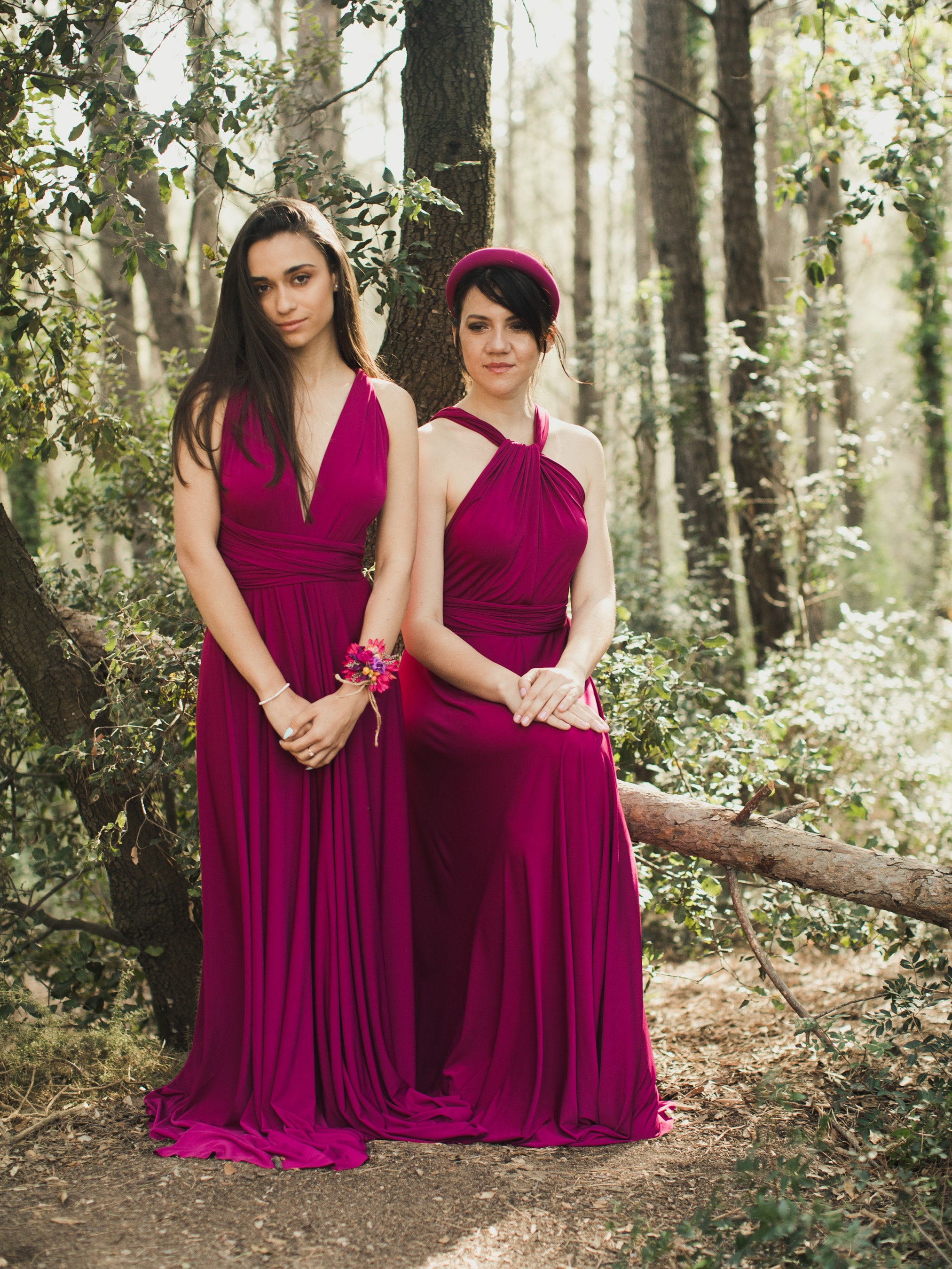 orchid color bridesmaid dresses Infinity Dress: Convertible or Maternity Gown orchid flower dress