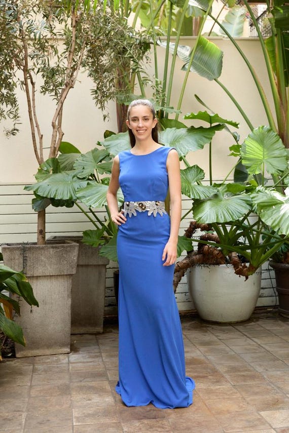 blue dress for baby girl Green Linen Sash for Wedding Dress Mint main image 1