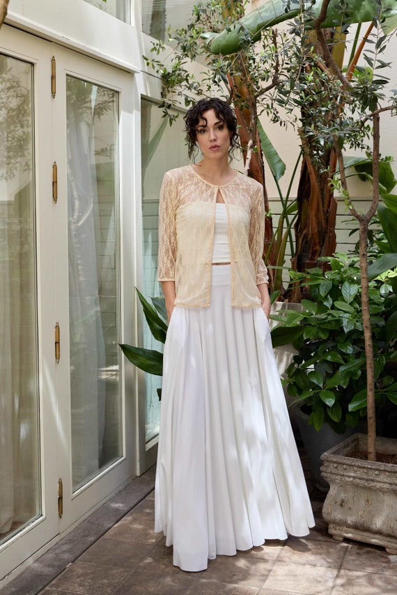 Boho Lace Wedding Cardigan: Modern Bride Cover Up Jacket