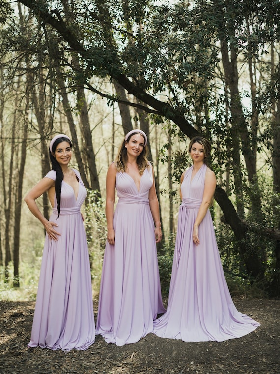 lilac bridesmaid dress