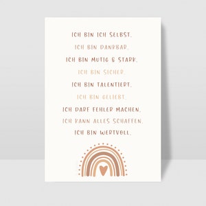 Affirmationen Kinder, Affirmationskarten Kinder, Mutmacher Karten Kinder, Selbstbewusstsein stärken, Geschenkidee Kinder