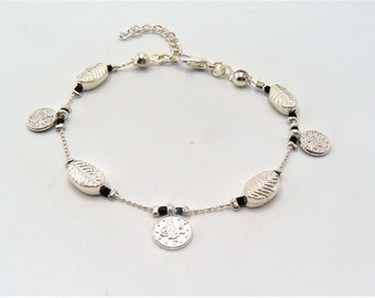 charms silver plated bracelet