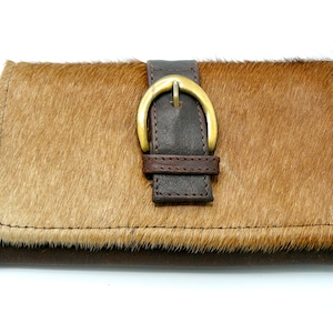 Cow WALLET, Long Leather Wallet, Trifold Wallet, Slim Wallet, ANIMAL Skin PRINTED Leather Slim And Triflold Clutch Wallet For Women