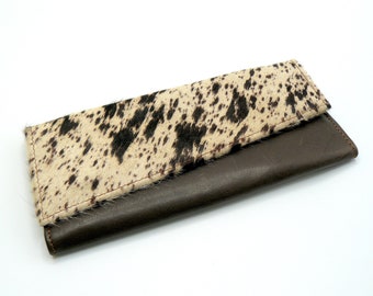 leather wallet in animal print