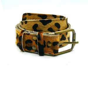 LEATHER BELT, WOMAN Belt, Animal Print Leather Belt, Vintage Boho Style Belt, Ethnic Belt, Cute Charm Belt, Gifts For Women imagen 9