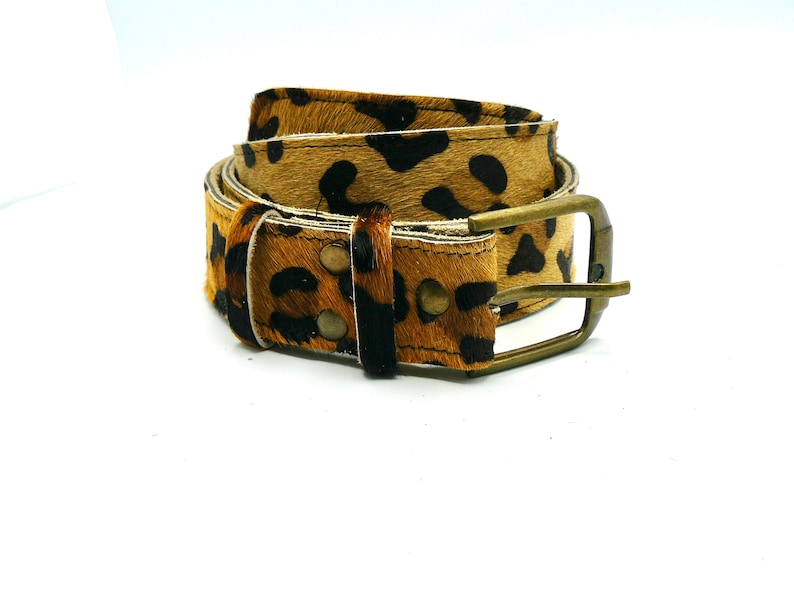 LEATHER BELT, WOMAN Belt, Animal Print Leather Belt, Vintage Boho Style Belt, Ethnic Belt, Cute Charm Belt, Gifts For Women imagen 9