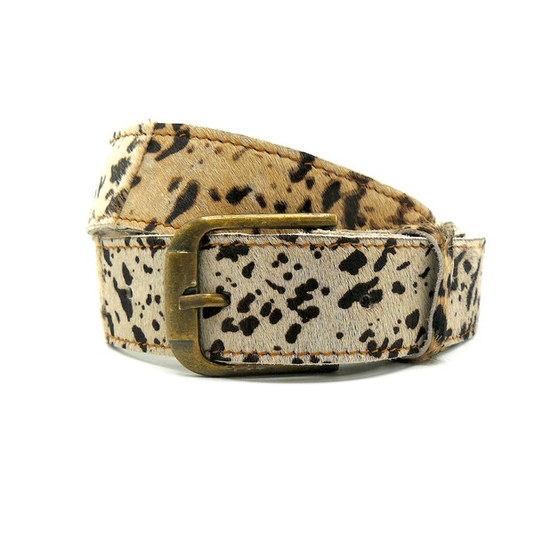 LEATHER BELT, WOMAN Belt, Animal Print Leather Belt, Vintage Boho Style Belt, Ethnic Belt, Cute Charm Belt, Gifts For Women