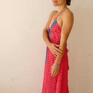 BACKLESS DRESS, Boho Summer Dress, Long SILK Dress, Ibiza Beach Summer Tunic Maxi Wear & Vestido Verano Open Back Dress For Womens image 10
