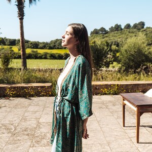 KAFTAN MAXI DRESS, Loose Fitting Dress, Swimsuit Coverup, Long Stylish Abstract Print Dress Boho Summer Dress For Women image 6