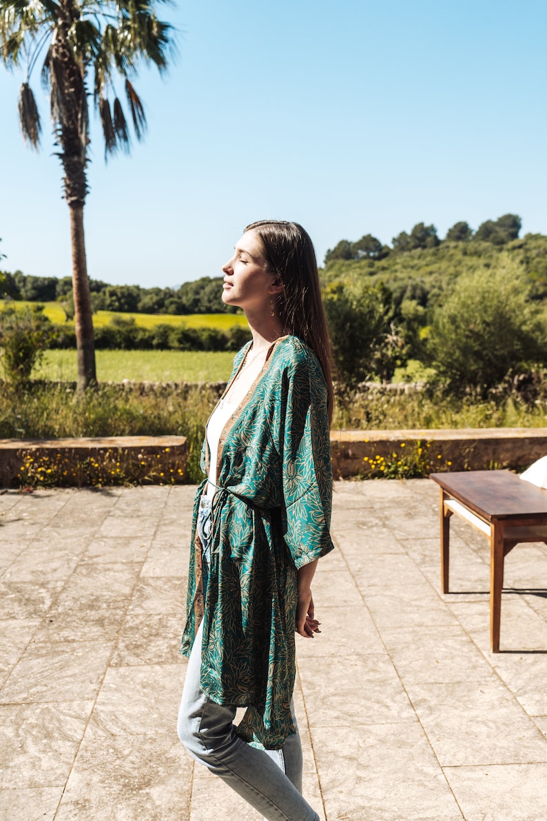 KAFTAN MAXI DRESS, Loose Fitting Dress, Swimsuit Coverup, Long Stylish Abstract Print Dress Boho Summer Dress For Women image 6