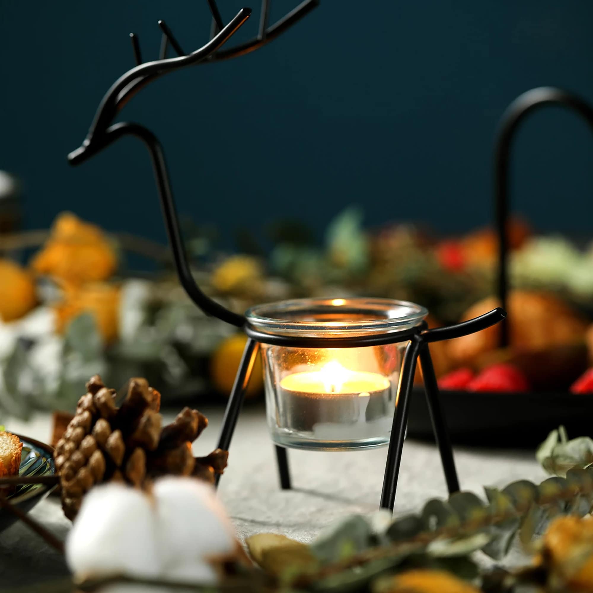 Elk Metal Candle Holder Romantic Candlelight Table Etsy