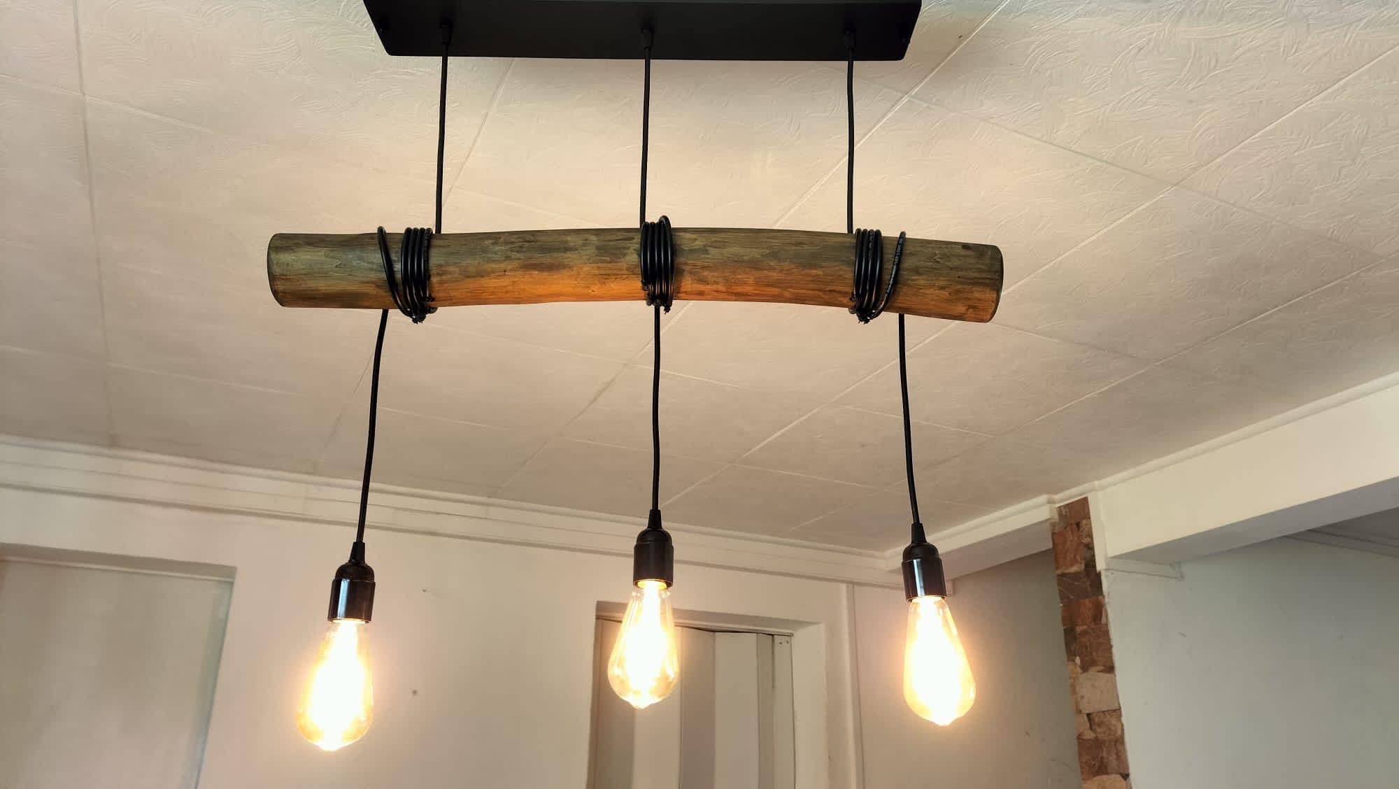 Plafonnier Vésuve 3 branches Bicolore - CVL luminaires | Comptoir des Lustres