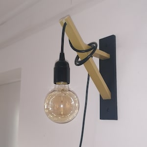 Wooden wall light, wooden wall light, wall mount, wall light, handmade
