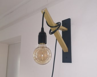 Wooden wall light, wooden wall light, wall mount, wall light, handmade