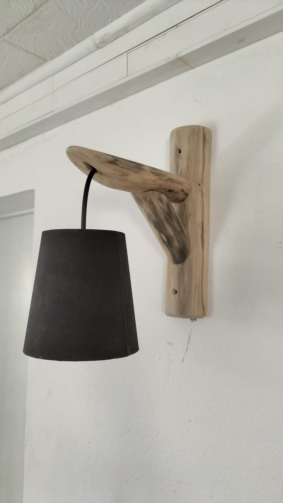 Applique En Bois, Applique Murale Lampe Bois Flotté, Montage Muraux, Applique, Éclairage Rustique