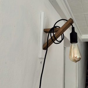 Wooden wall lamp, wooden wall lamp, wall mounting, wall lamp, handcrafted