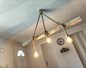 Lampadario Nature in legni, lampada a sospensione in legni, lampada a sospensione contemporanea, lampada da soffitto, pezzo unico