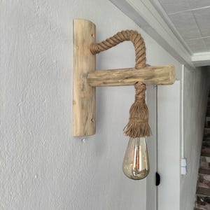 Wooden sconce, wooden wall sconce, driftwood lamp, driftwood wall light, wall mount, wall sconce, rustic lighting