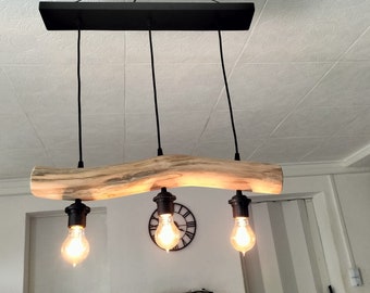 Cyle driftwood chandelier, driftwood pendant light, contemporary hanging lamp, ceiling lamp, pendant lighting