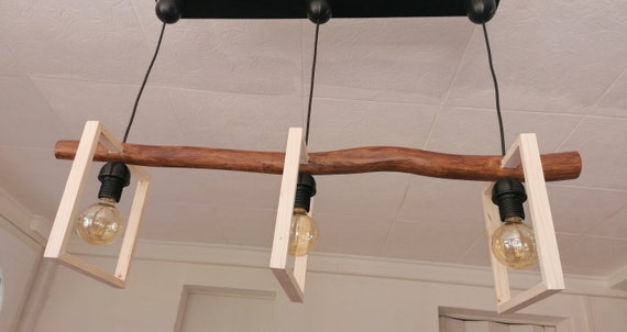 Driftwood Lys Pendant Lamp, Driftwood Pendant Lamp, Contemporary Hanging  Lamp, Ceiling Lamp, Wooden Lighting 